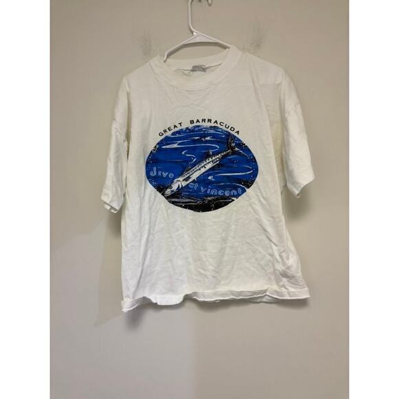 Vintage Great Barracuda Dive St. Vincent Tee Shirt - Picture 1 of 5